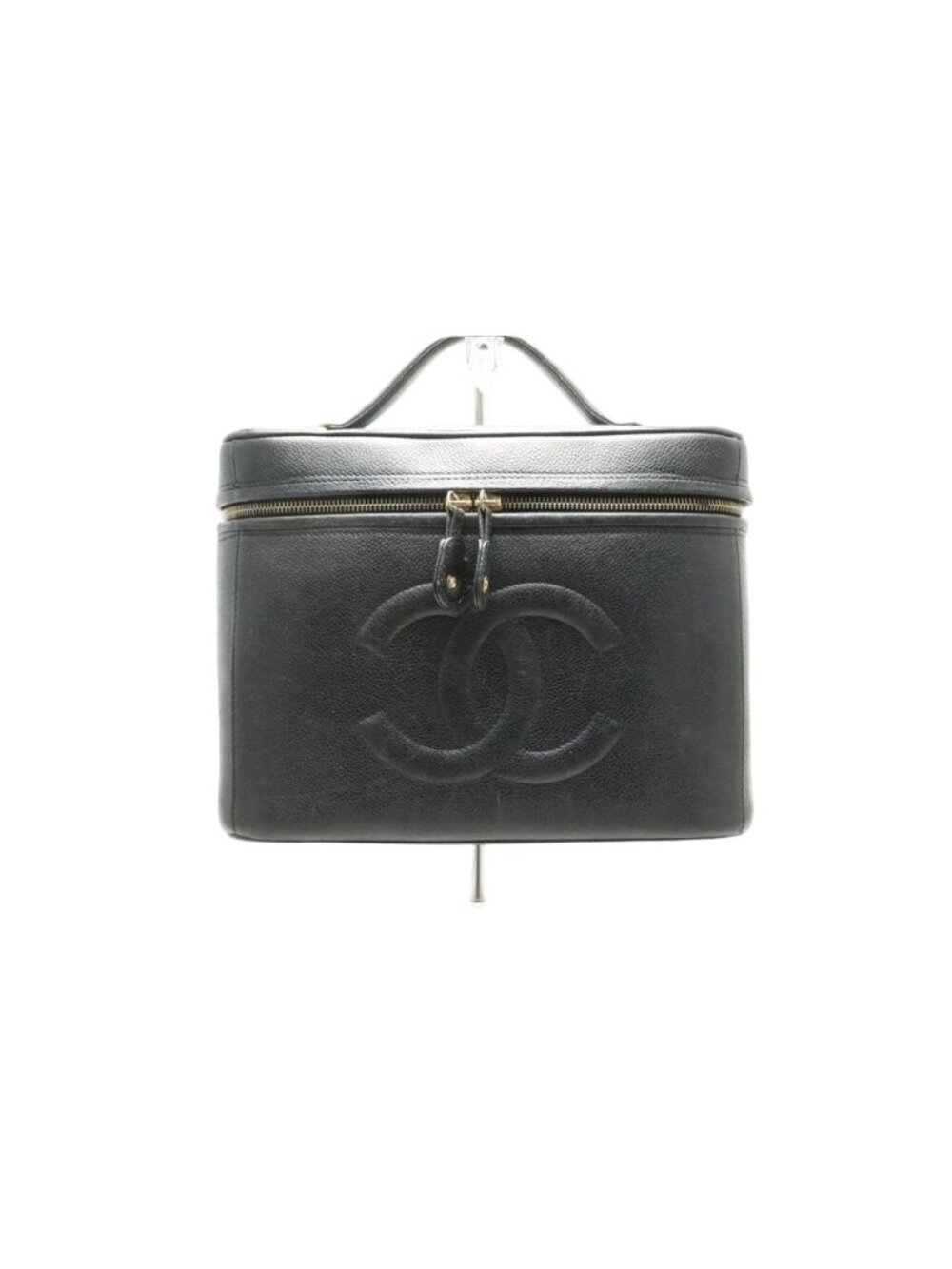 Chanel Caviar Leather Jumbo CC Logo GD Vanity